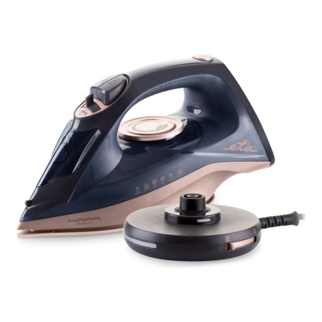 ETA | Iron | Kiara ETA127690000 | Cordless Steam Iron | 2200 W | Water tank capacity 220 ml | Continuous steam 40 g/min | Steam boost performance 90 g/min | Black