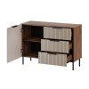 Cama Chest of drawers 2 ALMERA 104x42x75 walnut/cashmere