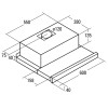 CATA | Hood | TF 5260 X | Telescopic | Energy efficiency class D | Width 60 cm | 325 m³/h | Slider control | LED | Inox