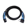 Evaka EV charging cable Type2-Type2, 22kW, 32A, 5x6mm2, 1x0.5mm2, 5m, black | Evaka