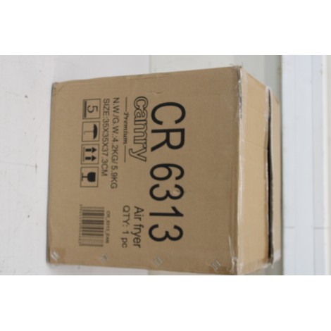 SALE OUT. Camry CR 6313 Airfryer Oven, 12 programs, Capacity 5l, White | Camry Airfryer Oven | CR 6313 | Power 2000 W | Capacity 5 L | Convection | White | UNPACKED, SCRATCHES ON TOP