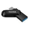 SanDisk Ultra Dual Drive USB flash drive 128 GB USB Type-A / USB Type-C 3.2 Gen 1 (3.1 Gen 1) Black, Silver