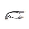 Lanberg HDMI(M)->Displayport(F) Adapter 4K on cable 20cm, Silver