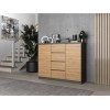 2D4S chest of drawers 120x40x97 cm, anthracite/artisan