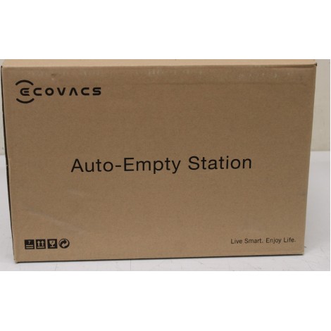 SALE OUT. Ecovacs Auto-Empty Station in White for OZMO T8 Series and N8/T9 Series incl. 2 dust bags | Ecovacs | Auto-Empty Station | White | DAMAGED PACKAGING