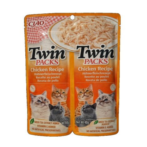 INABA Twin Packs Chicken - cat treats - 2 x 40g