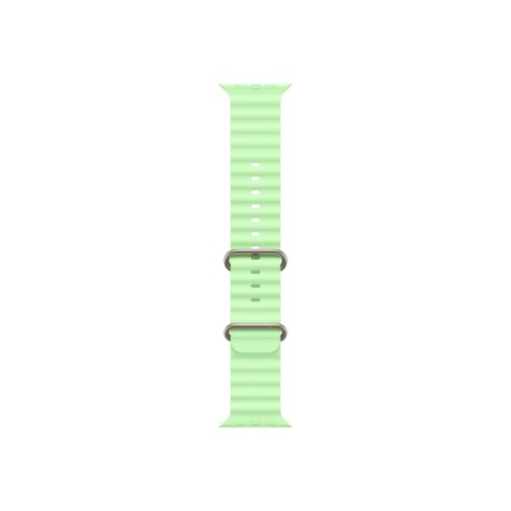 Apple 49mm Neon Green Ocean Band - Natural Titanium Finish