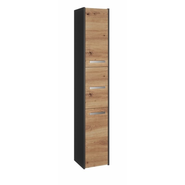 Topeshop S33 ANTRACYT/ARTISAN bathroom storage cabinet ...