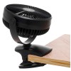 Adler Rechargeable Clip-on Desk Fan | AD 7342 | Table Fan | Black | Diameter 15.5 cm | Number of speeds 3 | Oscillation | 5 W