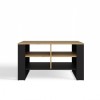 MODERN 4P SLIM ARTISAN COFFEE TABLE WITH BLACK LEGS