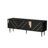 Cama 3D MOUNTAIN TV cabinet 154x40x55 black + gold