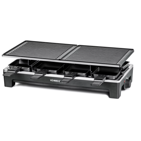 Rommelsbacher RCS 1350 raclette grill black/stainless steel | Rommelsbacher