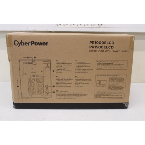 SALE OUT.CyberPower PR1500ELCD Smart App UPS Systems CyberPower Smart App UPS Systems PR1500ELCD 1500 VA 1350 W DAMAGED PACKAGING, SCRATCHES ON SIDE | CyberPower | Smart App UPS Systems | PR1500ELCD | 1500 VA | 1350 W | DAMAGED PACKAGING