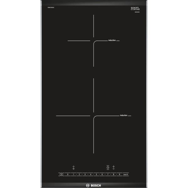 Bosch PIB375FB1E hob Black, Stainless steel ...