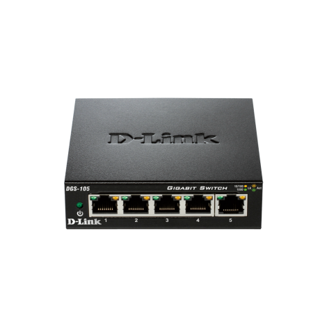 D-Link | Ethernet Switch | DGS-105/E | Unmanaged | Desktop | Gigabit Ethernet (copper) ports quantity 5 | 60 month(s)