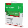 SSD|WESTERN DIGITAL|Green|1TB|M.2|PCIe Gen4|NVMe|Write speed 4200 MBytes/sec|Read speed 5000 MBytes/sec|2.3mm|TBW 150 TB|WDS100T4G0E