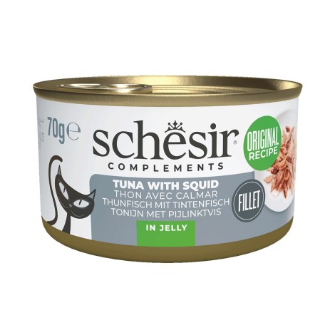 SCHESIR Complements Tuna with squids in jelly - wet cat food - 70g