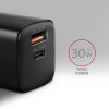 AXAGON Sil wallcharger 2x port (USB-A + USB-C), 30W | ACU-PQ30