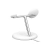 Belkin WIZ009VFWH-V2 - magnetic 3-in-1 wireless charging stand with Qi2 15W, white