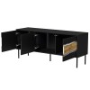 Cama INSERTO 3D TV cabinet 143.5x40x61.5 black + LED