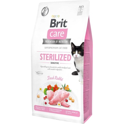 BRIT Care Grain Free Sterilized Sensitive - dry cat food - 7 kg