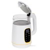 Adler Kettle with LED Display | AD 1305 | Electric | 2200 W | 1.7 L | Plastic | 360° rotational base | White/Gold