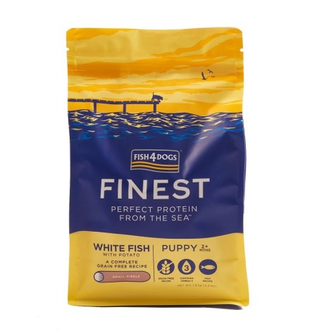 FISH4DOGS Finest Puppy Small Complete White fish - dry dog food - 1,5kg