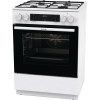 Gorenje Cooker | GKS6C70WJ | Hob type Gas | Oven type Electric | White | Width 60 cm | Depth 60 cm | 71 L