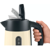 Bosch TWK4P437 electric kettle 1.7 L 2400 W Beige, Black