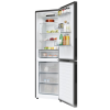 Candy Refrigerator | CNCQ2T618EB | Energy efficiency class E | Free standing | Combi | Height 185 cm | No Frost system | Fridge net capacity 235 L | Freezer net capacity 120 L | 38 dB | Black