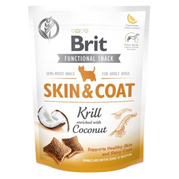 BRIT Functional Snack Skin&Coat Krill  ...