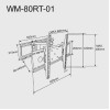 TV SET ACC WALL MOUNT 37-80