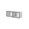 Cama open storage cabinet ROCO RO2 112/37/37 white/black