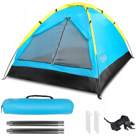 TOURIST TENT 2-PERSON ALPENAIR IGLO CAMPING WATERPROOF MOSQUITO NET