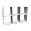 Topeshop MALAX 2X3 BIEL living room bookcase