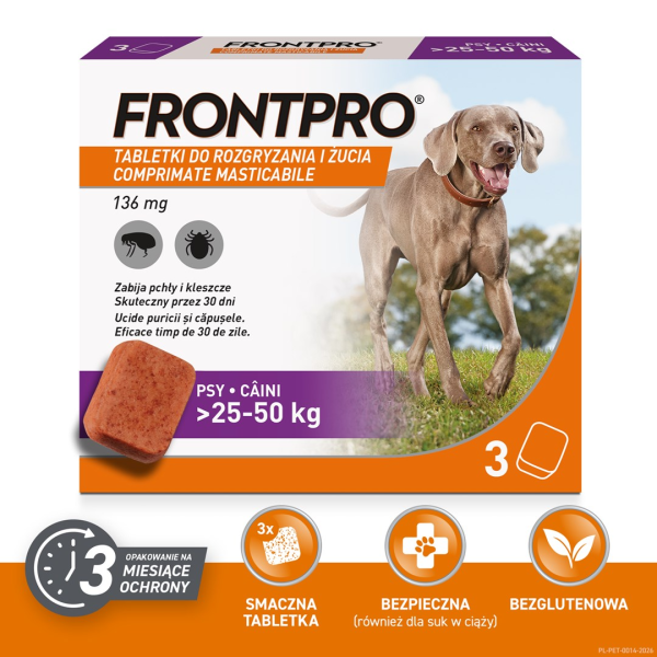 FRONTPRO Flea and tick tablets for ...