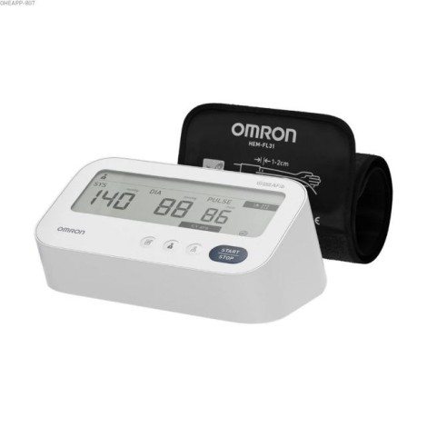 OMRON M3 COMFORT AFIB BLOOD PRESSURE MONITOR + POWER SUPPLY