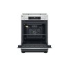 Whirlpool Cooker | WS68G8CHX/E/1 | Hob type Gas | Oven type  Electric | Stainless Steel | Width 60 cm | Digital | Depth 60 cm | 78 L