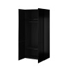 Wardrobe PAFOS 2D 90x55.5x198.5 Black matt