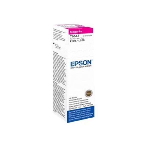 EPSON 1LB T6643 MAGENTA INK BOTTLE ...