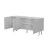 Cama LUCCA 3D chest of drawers 165x40x80 white
