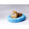 GO GIFT Shaggy blue L - pet bed - 66 x 66 x 10 cm