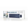 KEYBOARD +MOUSE WRL ENG/DESKTOP BK KBS-WCH-03 GEMBIRD