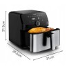 Tefal Easy Fry Mega EY855D10 fryer Single 7.5 L Stand-alone 2020 W Hot air fryer Black, Stainless steel
