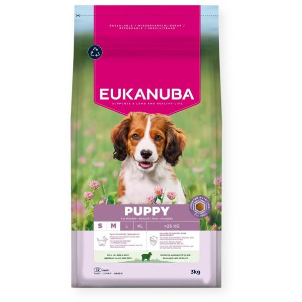 EUKANUBA Puppy&Junior Small/Medium Lamb & Rice ...