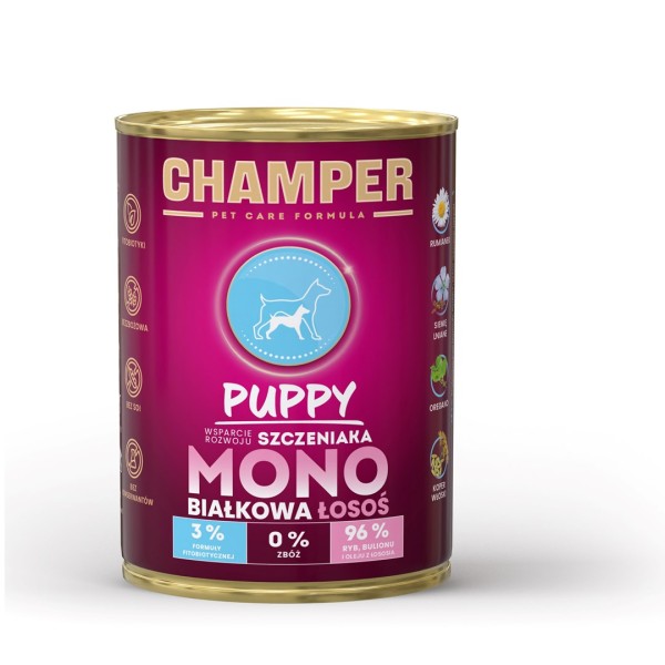 CHAMPER Puppy Salmon - wet dog ...