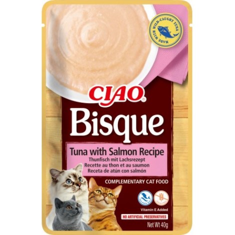 INABA Ciao Bisque Tuna with Salmon - cat treats - 40g