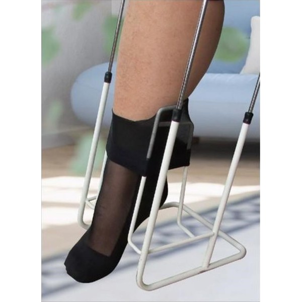 Instrument for putting on compression stockings ...