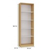 60 CM BOOKCASE ARTISAN/WHITE