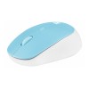 Natec | Mouse | Harrier 2 | Wireless | Bluetooth | White/Blue